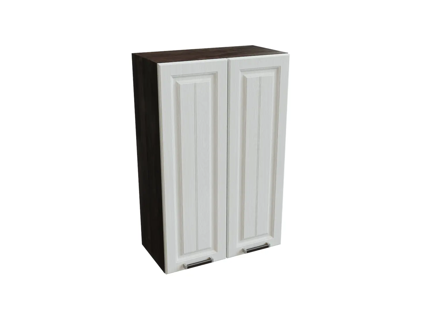 Изображение товара Навесной шкаф с 2 дверцами Сурская мебель Прага 60x92x31.8 см ЛДСП цвет кальяри/белое дерево