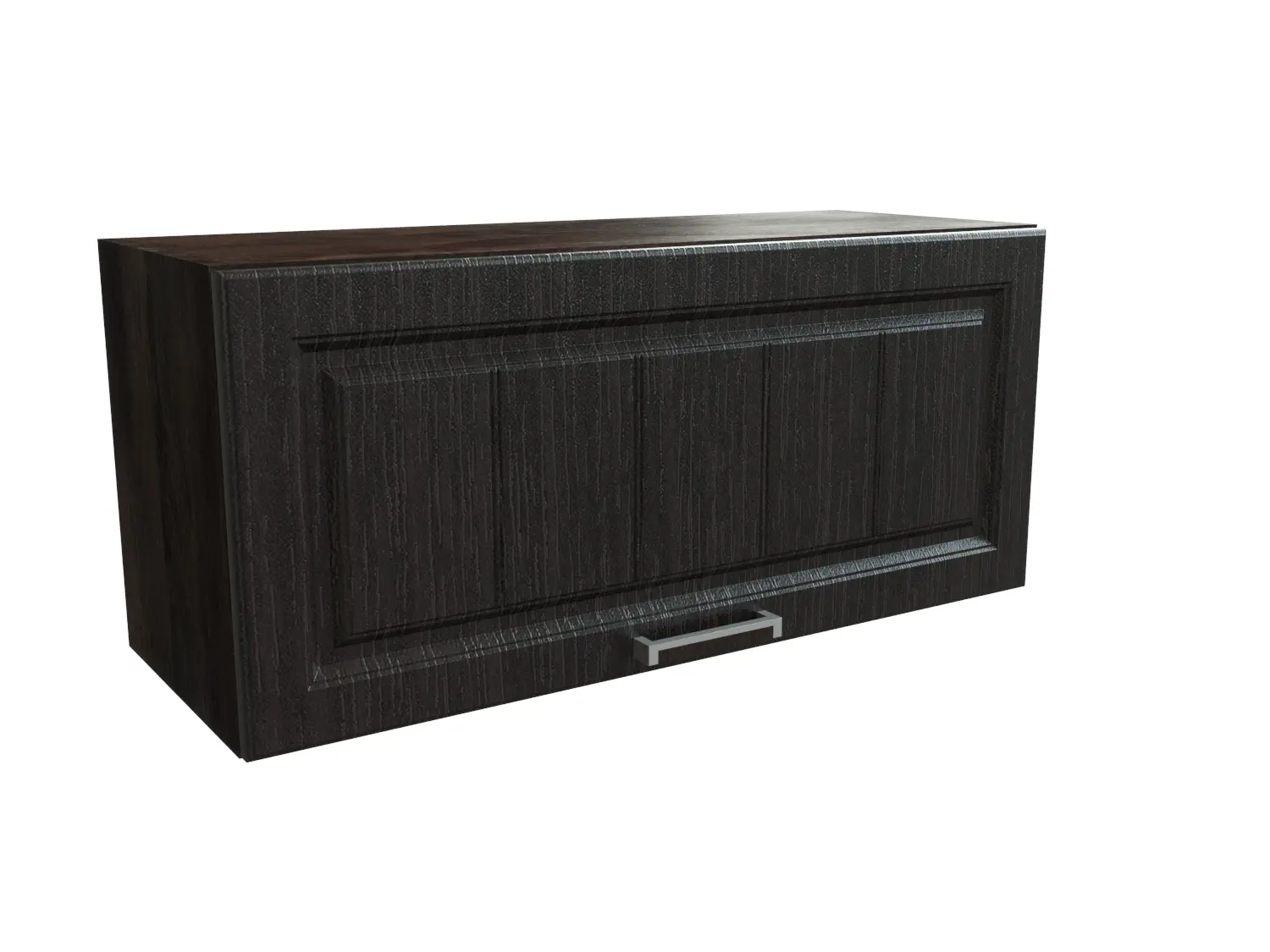 Изображение товара Навесной шкаф горизонтальный с 1 дверцей Сурская мебель Прага 80x35.8x31.8 см ЛДСП цвет кальяри/венге