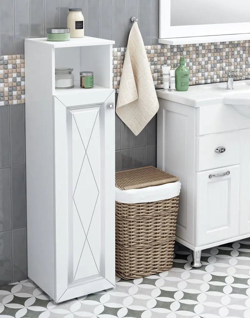 Изображение товара Шкаф подвесной Santrek Винтаж 316039 30x115см цвет белый