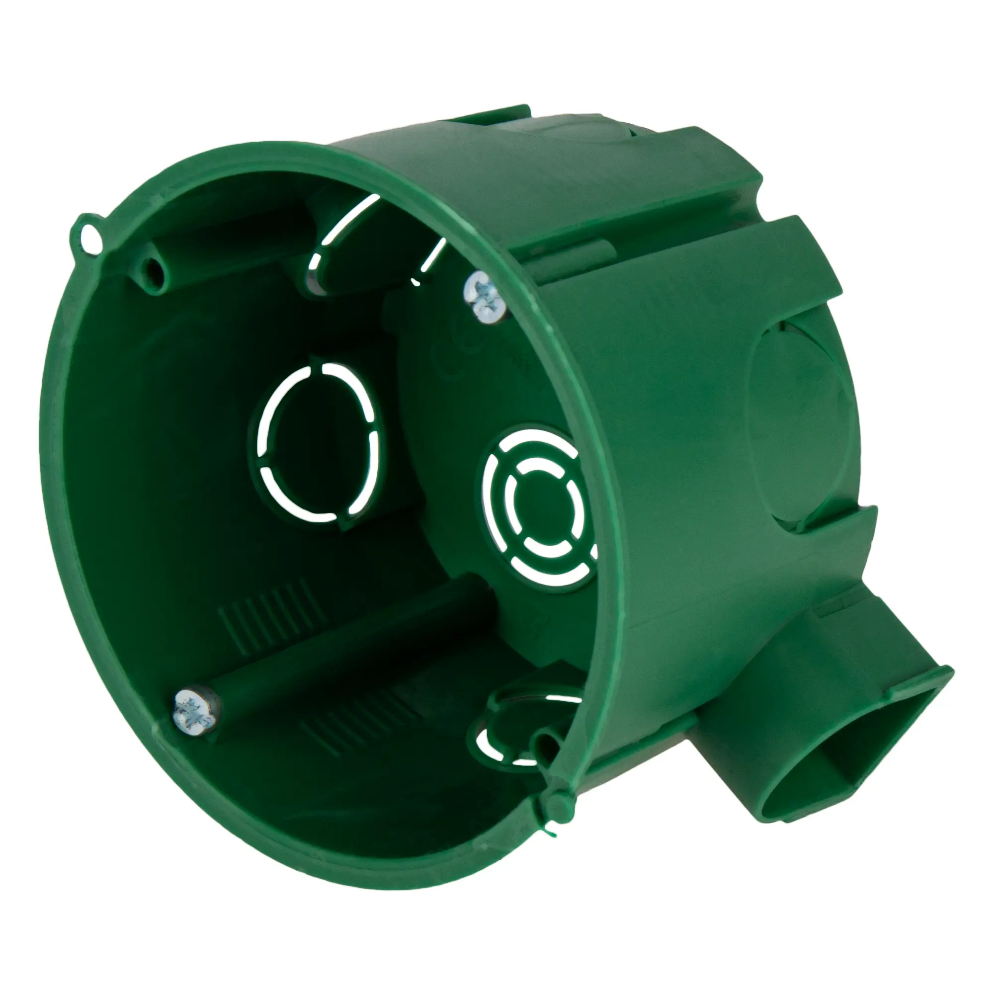 Изображение товара Подрозетник Systeme Electric под бетон 68x45 мм с саморезами IP30 цвет зеленый