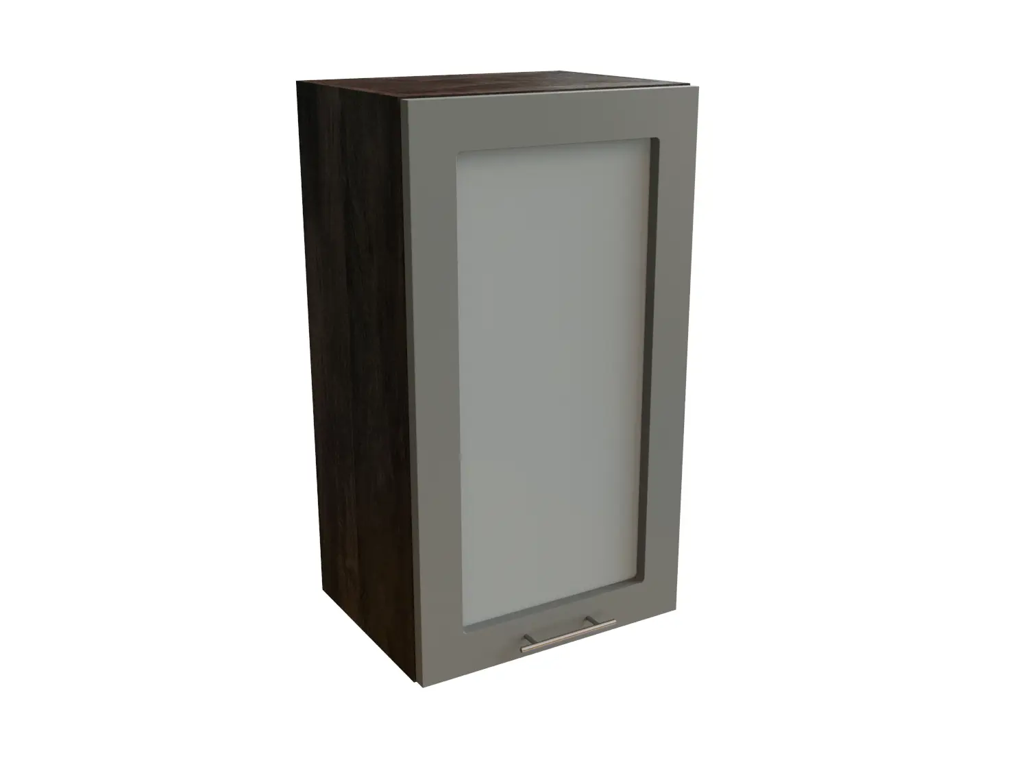 Изображение товара Навесной шкаф с 1-ой остекленной дверцей Сурская Мебель Валерия 40x71.60x31.80 см МДФ цвет кальяри/монблан