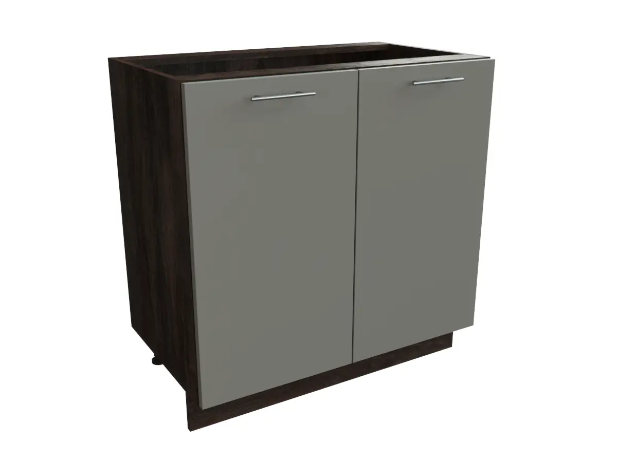 Изображение товара Напольный шкаф с 2-мя дверцами Сурская Мебель Валерия 80x81.60x47.80 см МДФ цвет кальяри/монблан