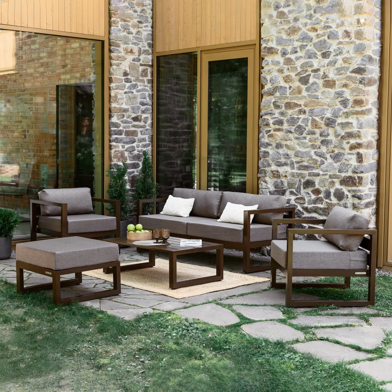 Изображение товара Набор садовой мебели Greenween Capri из алюминия 5 предметов для отдыха на улице