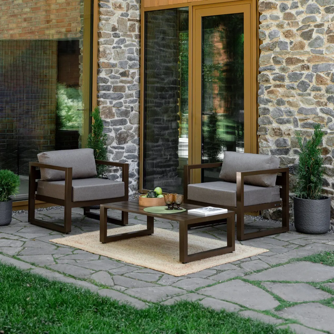 Изображение товара Набор садовой мебели для отдыха Greenween Capri с 2 креслами и столиком