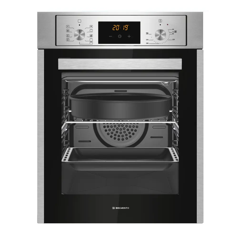 Изображение товара Электрический встраиваемый духовой шкаф Delvento V4EM59011 45х59.5х56.5 см цвет серый/серебристый