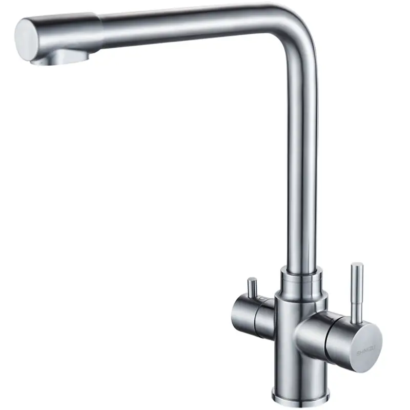 Изображение товара Смеситель для кухни с подключением к фильтру для питьевой воды Shimizu Water Filter chrome smz 1006564 цвет хром