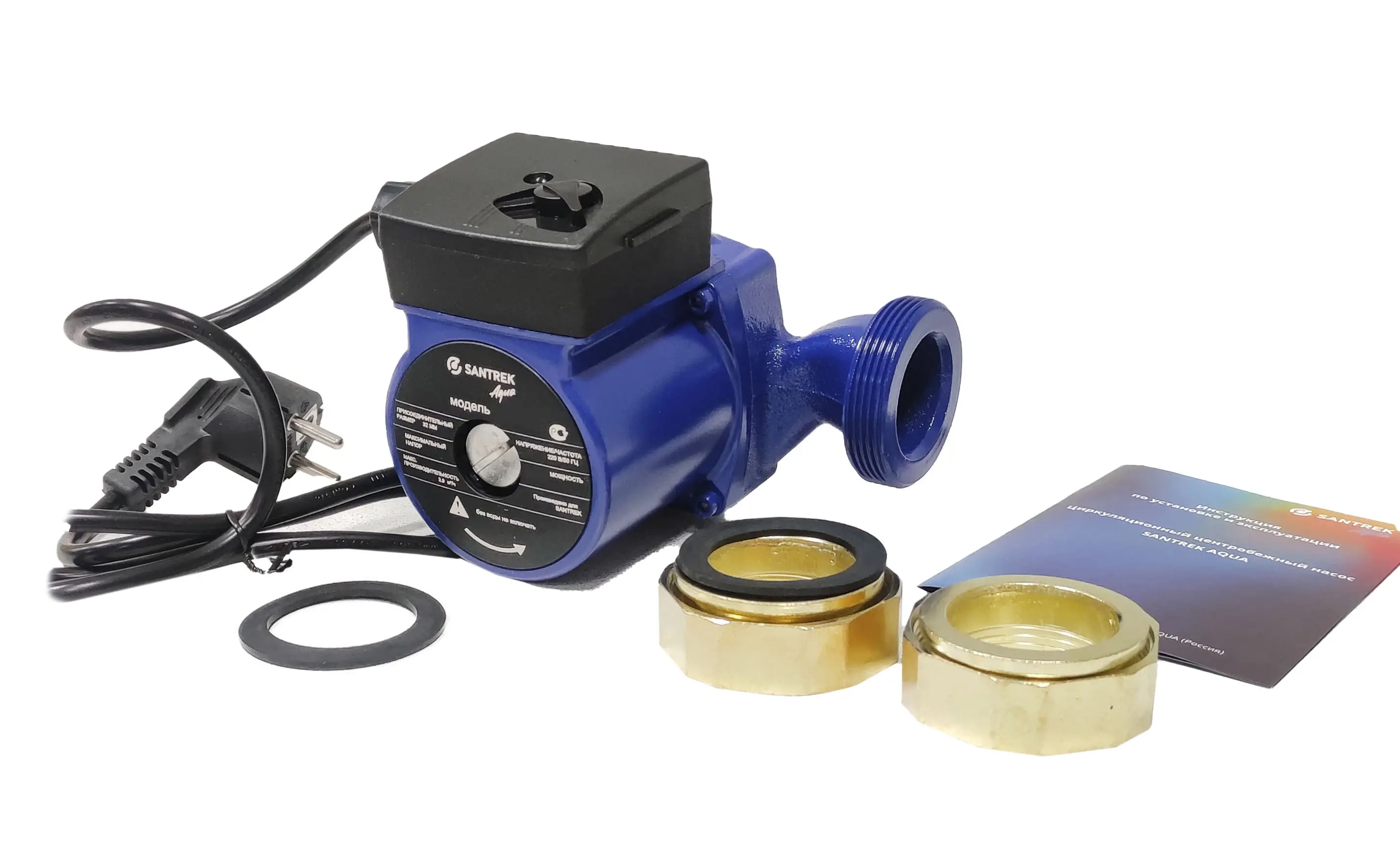 Изображение товара Циркуляционный насос Santrek 276987 25/6 180 чугун с гайками 1"