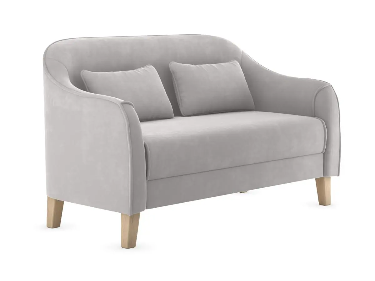 Изображение товара Диван Правила мебели Эдита 149202 144x86x57 см велюр цвет серый/велюр