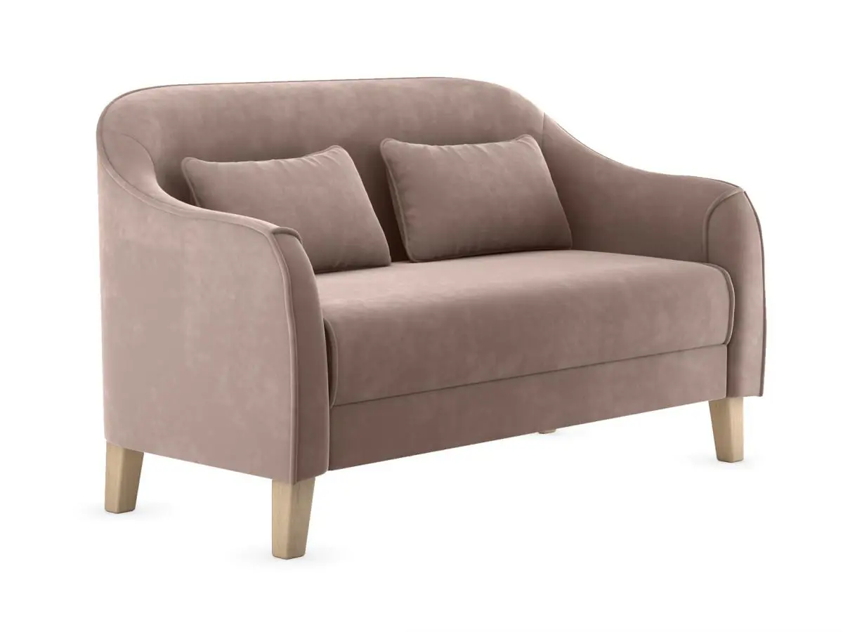 Изображение товара Диван Правила мебели Эдита 149204 144x86x57 см велюр цвет латте/велюр