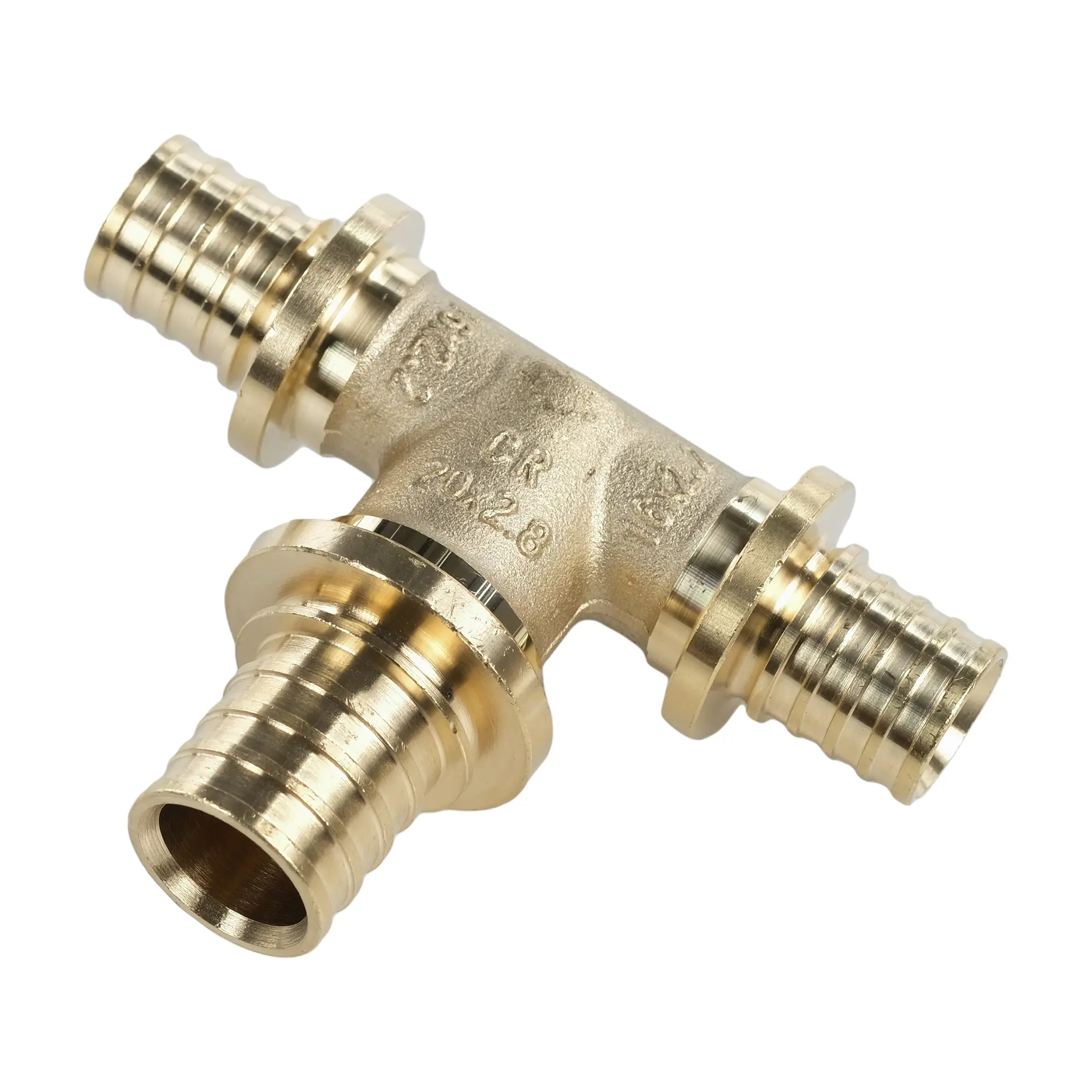 Изображение товара Тройник переходной Рехау 16x20x16 мм латунь для водоснабжения и отопления