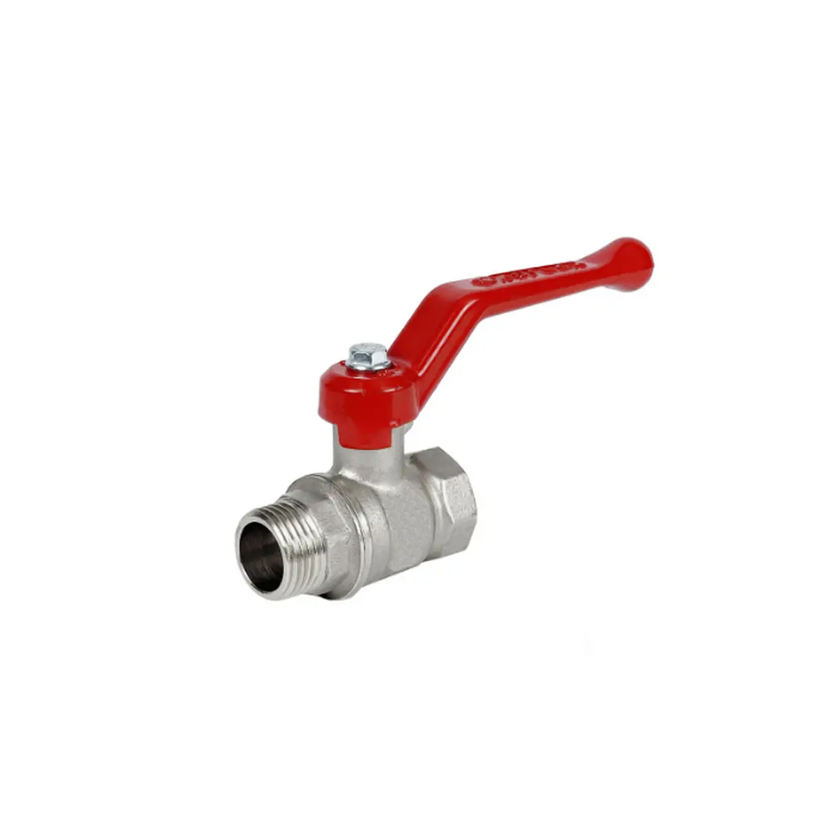 Изображение товара Кран шаровой прямой Valfex NLR1 VF.215.NLR1.012 DN15 PN25 1/2" ВР-НР латунь ручка рычаг