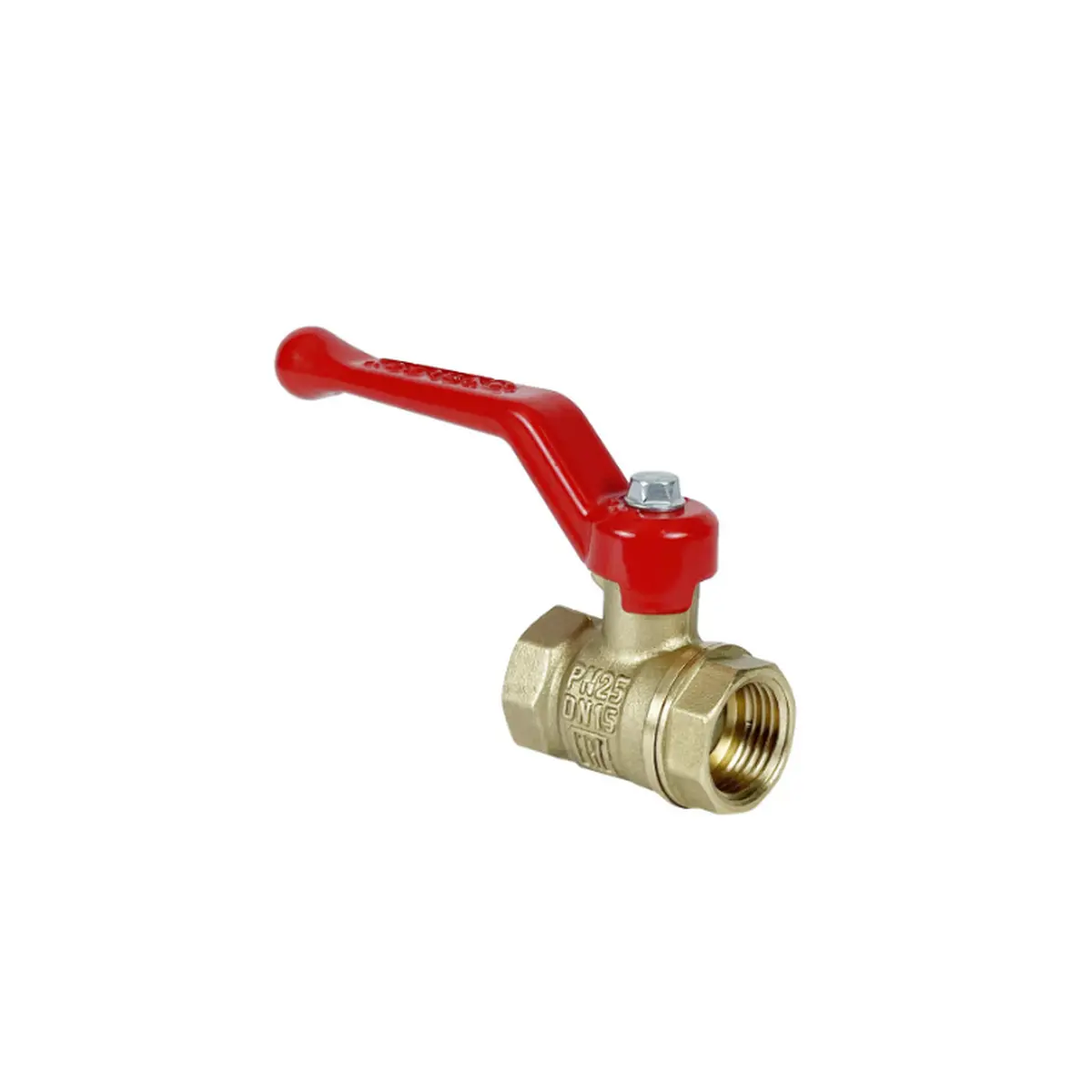 Изображение товара Кран шаровой прямой Valfex L0R1 VF.214.L0R1.034 DN20 PN25 3/4" ВР латунь ручка рычаг