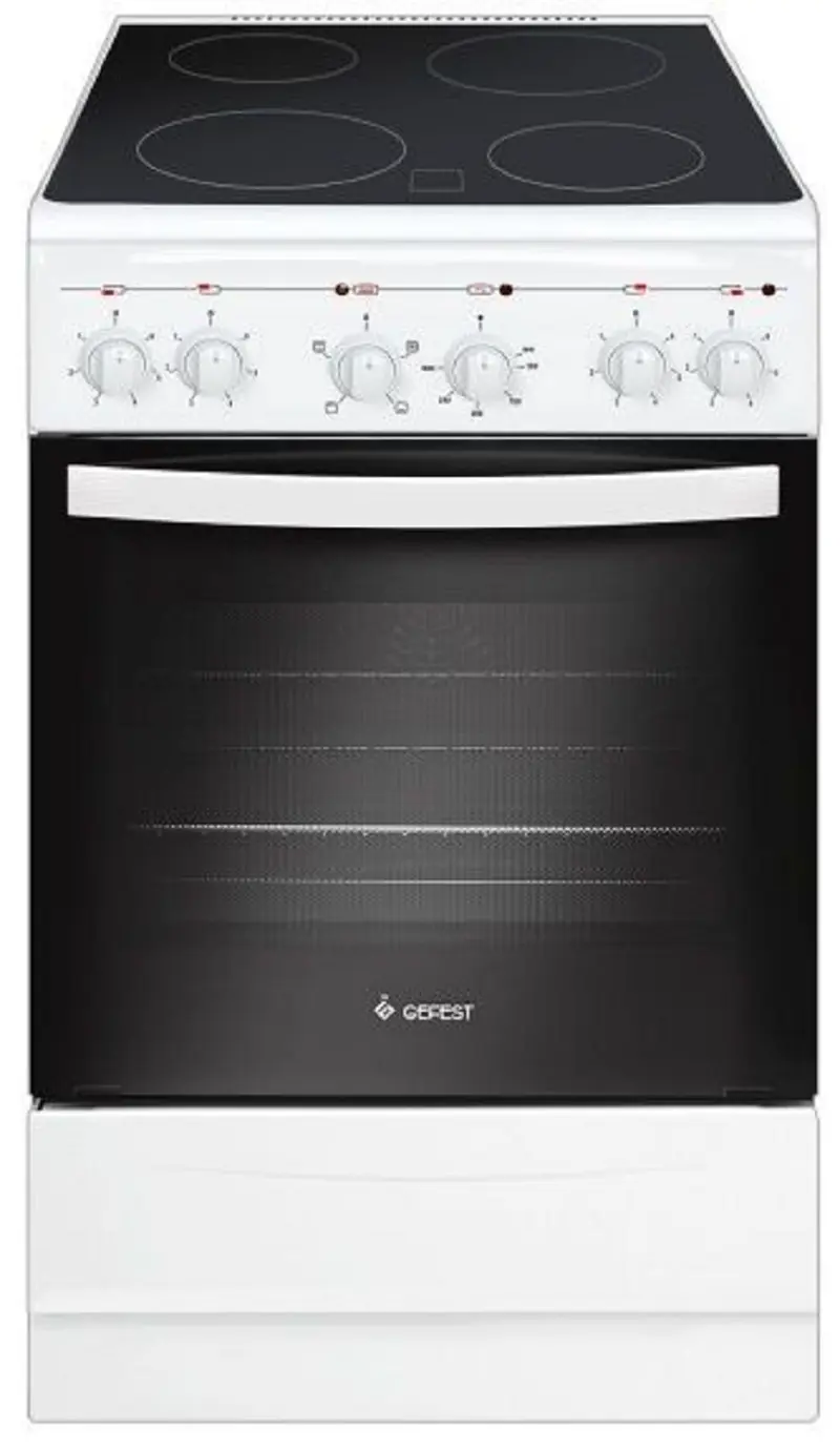 Изображение товара Электрическая плита с духовкой Gefest ЭП Н Д 5160-01 0033 50x85x58.5 см цвет белый