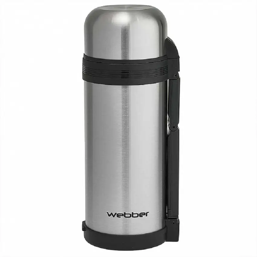Изображение товара Термос 1500 мл Webber SST-1500P металлическая колба цвет серый/серебристый