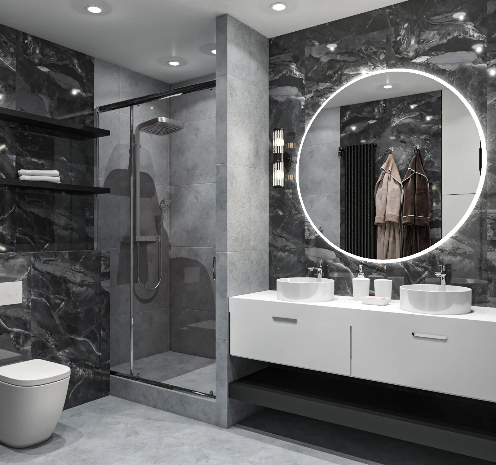 Изображение товара Керамогранит Absolut gres Universe AB 3107G 60x120 см черный полированный