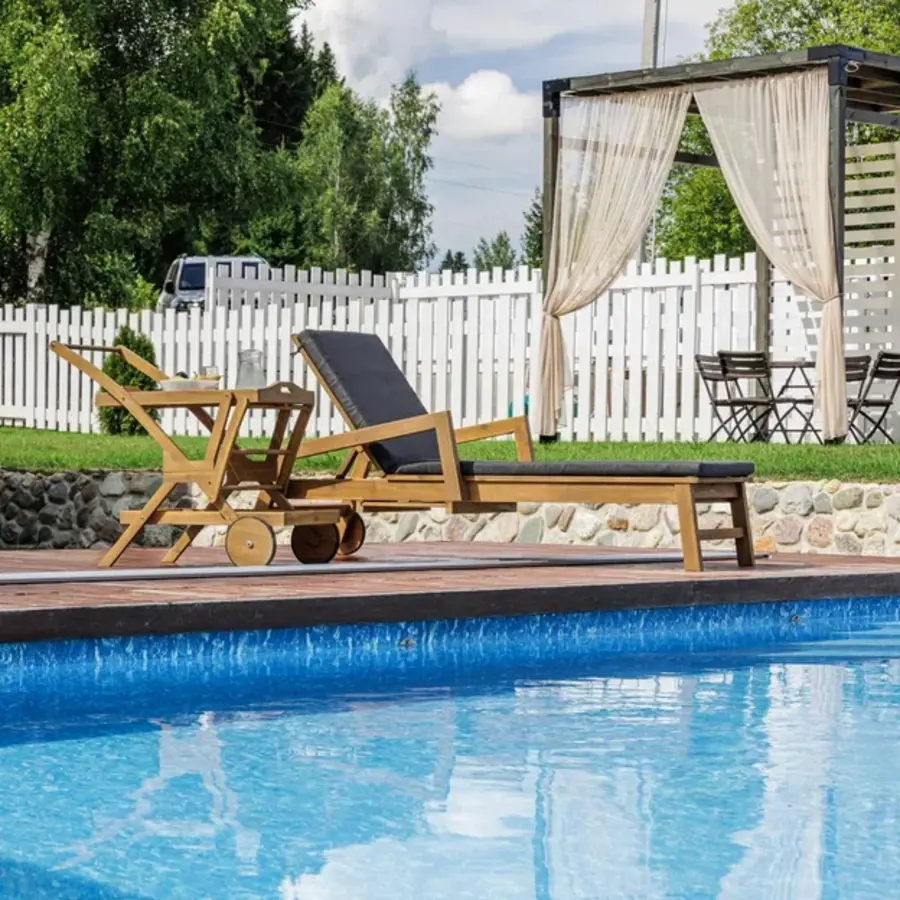 Изображение товара Набор садовой мебели для отдыха Royal family Paolo дерево бежевый 2 предмета