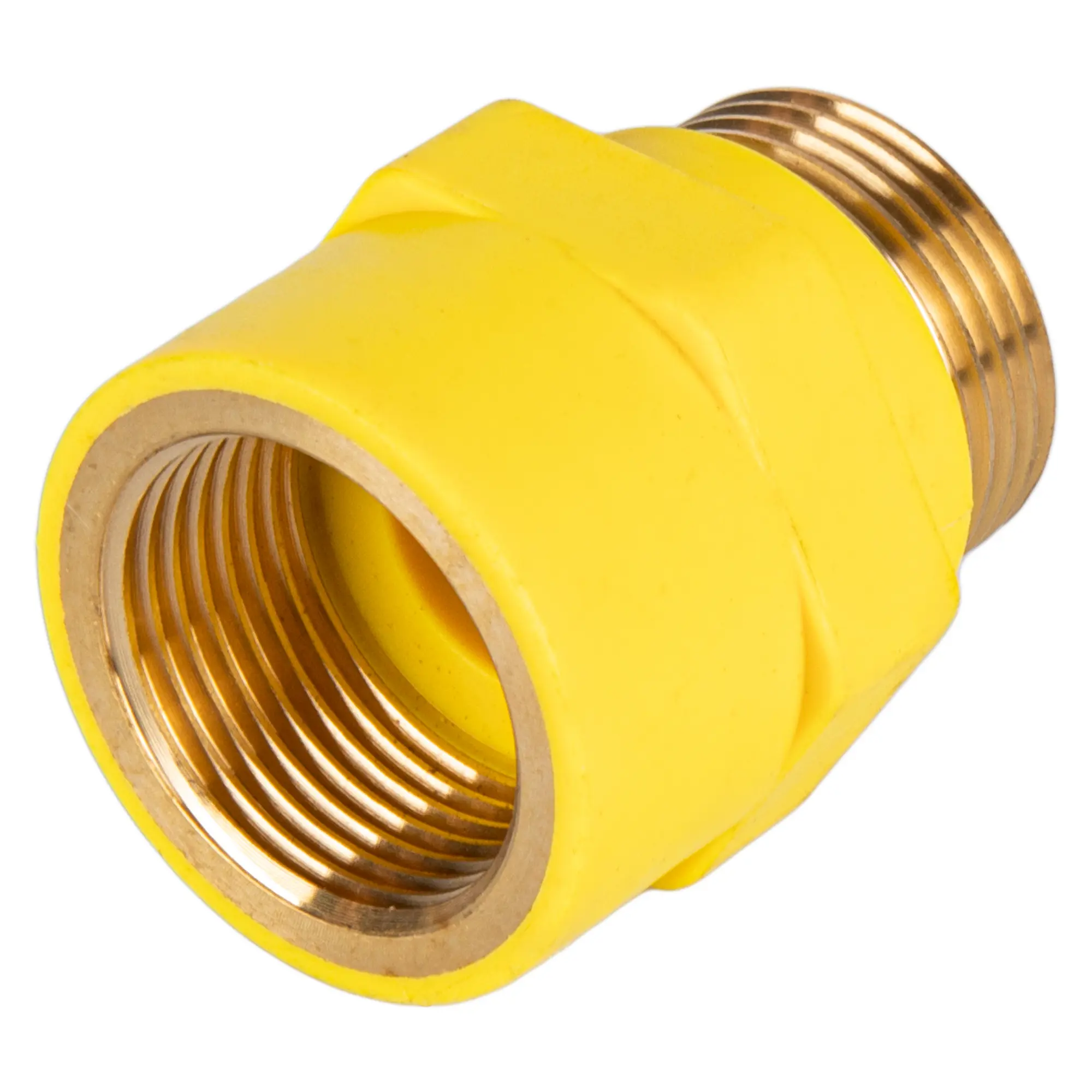 Изображение товара Диэлектрическая вставка для газа 3/4"х30 см гайка-штуцер желтый пластик China