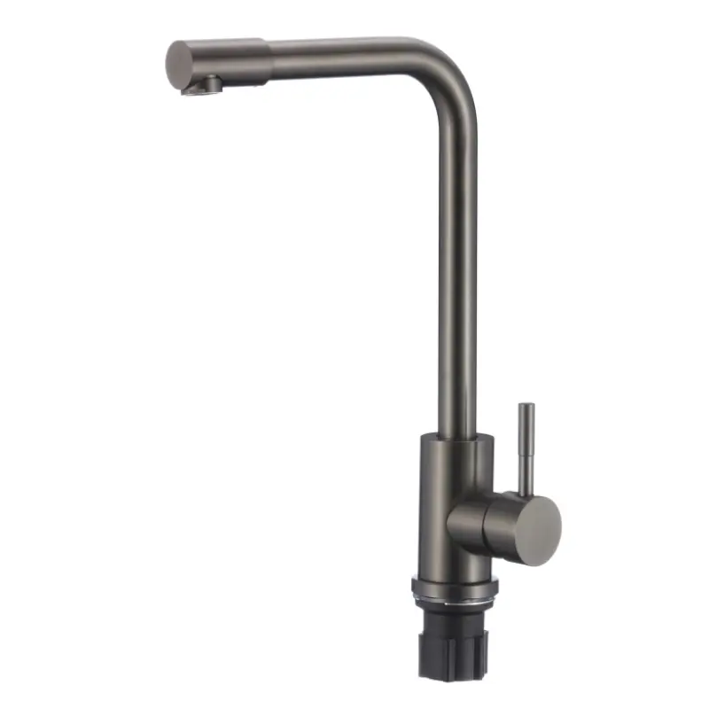 Изображение товара Смеситель для кухни Fmark FS8233Q поворотный излив 30.2 см цвет графит