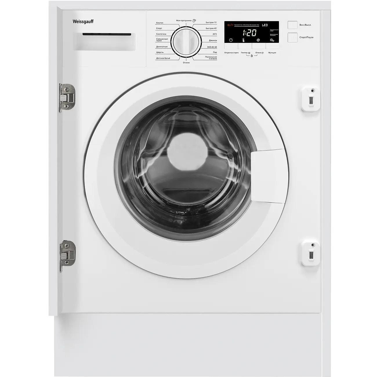 Изображение товара Встраиваемая стиральная машина Weissgauff WMI 6147 Inverter Steam 7кг A+++