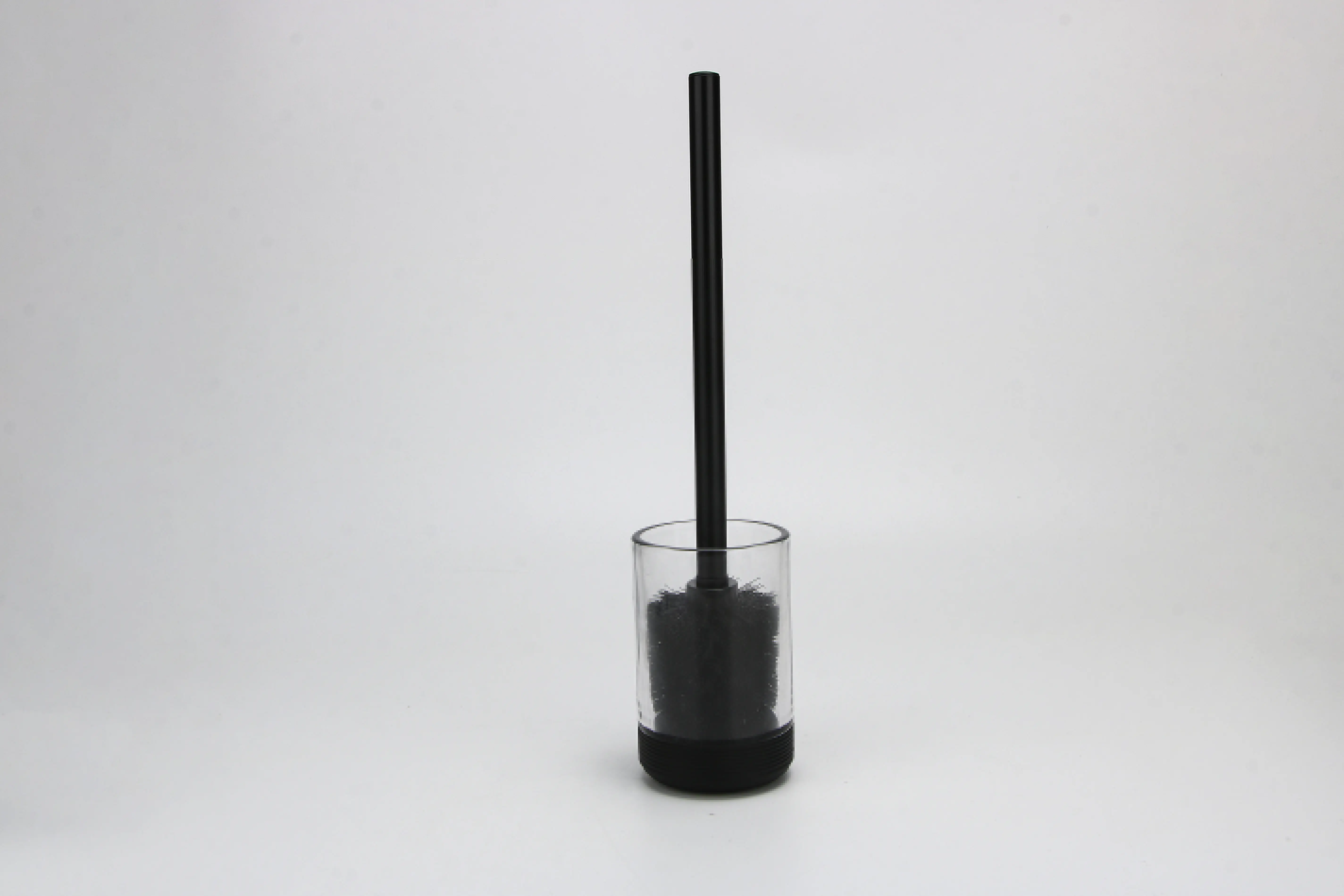 Изображение товара Ёршик для унитаза Proffi Home Black Glass стекло цвет прозрачный/черный