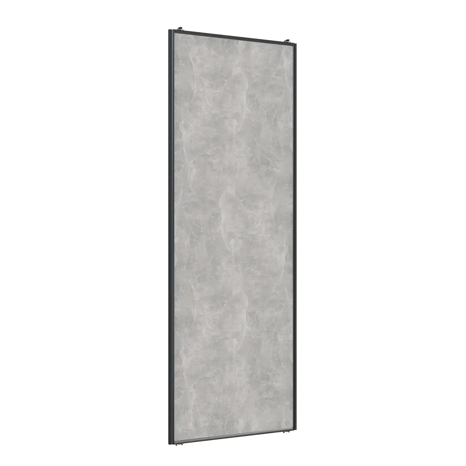 Изображение товара Дверь для шкафа-купе черный цвет с наполнением ЛДСП Ателье