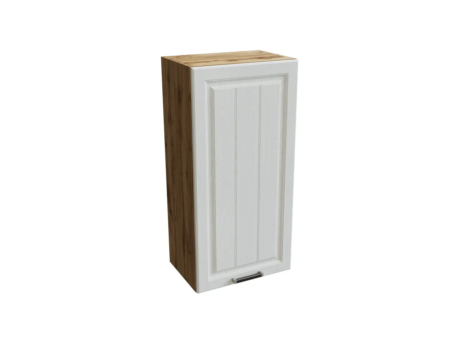 Изображение товара Навесной шкаф Прага 45x92x31.80 см фасад белый дуб МДФ каркас дуб вотан ЛДСП Сурская Мебель