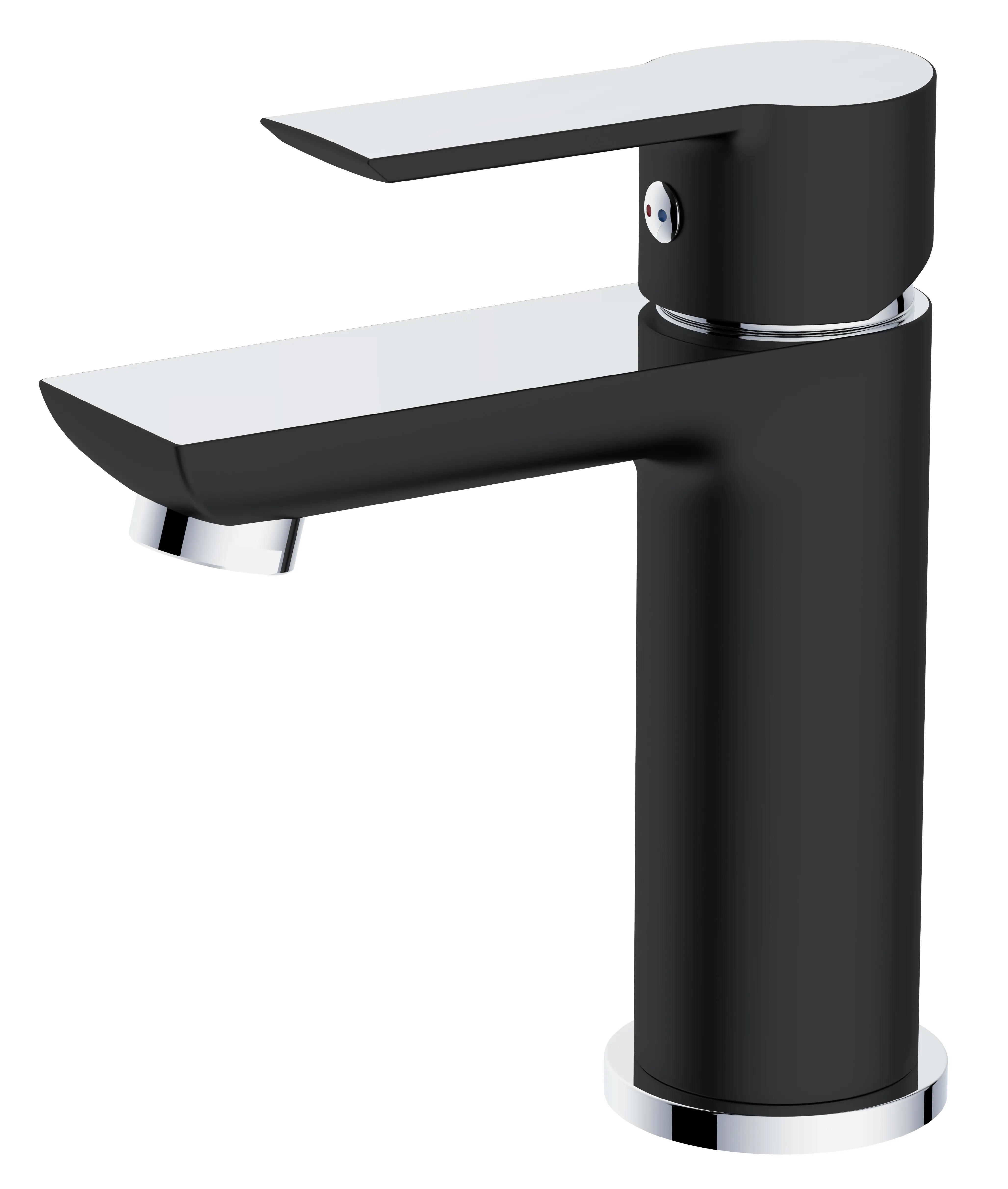 Изображение товара Смеситель для раковины Esko Lucca LC26B однорычажный черный хром 12 л/мин