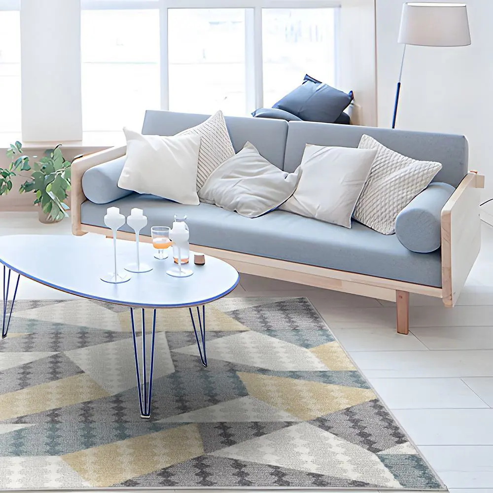 Изображение товара Ковёр Полипропилен LM18 Призма 150x230 см желтый для дома и офиса