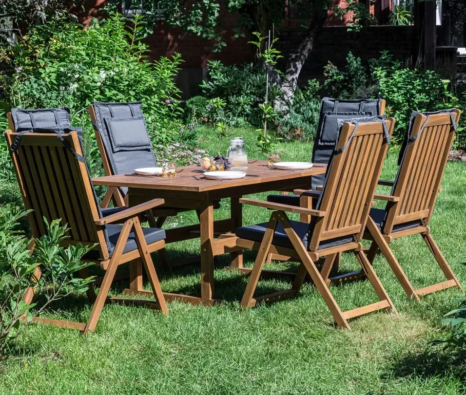 Изображение товара Набор обеденной мебели для сада Royal family 462-51 дерево акация 7 предметов