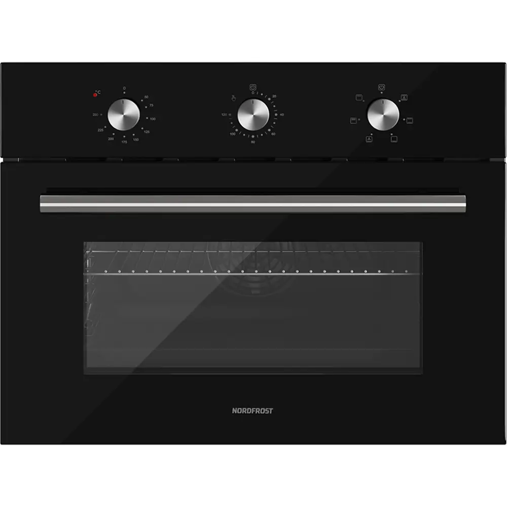 Изображение товара Электрический встраиваемый духовой шкаф NORDFROST HM 5060 B черное стекло 60х45 см