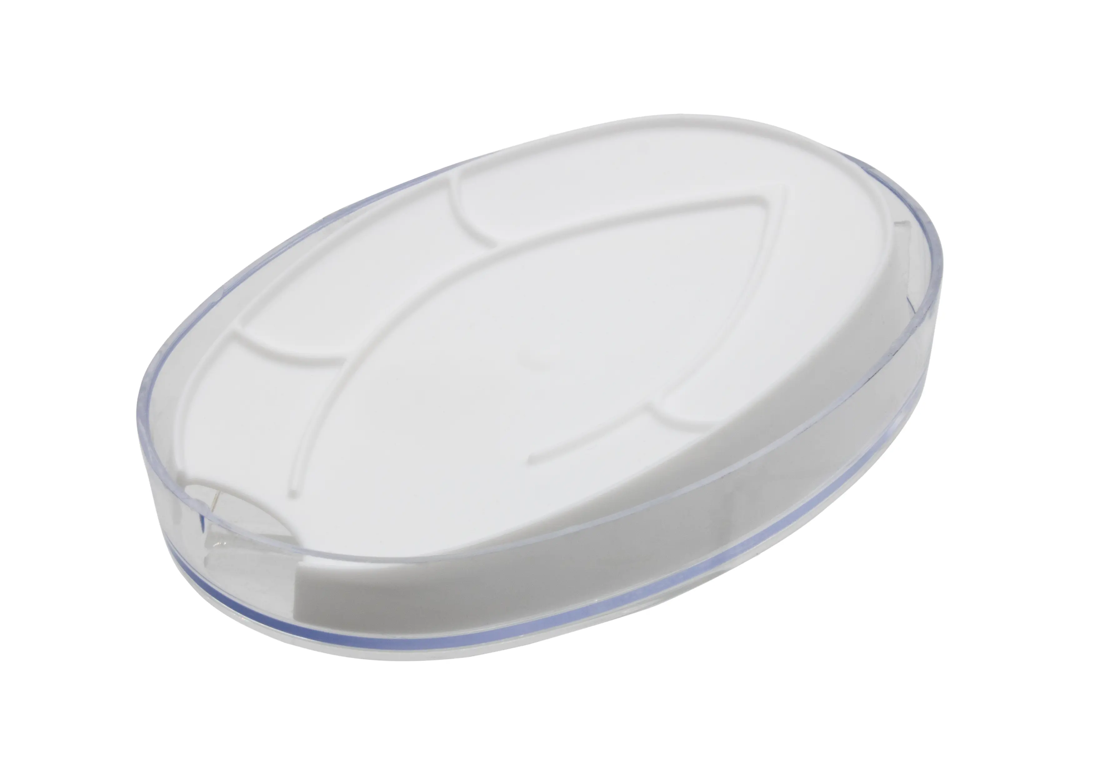 Изображение товара Мыльница Berossi Eco пластик цвет прозрачный/белый