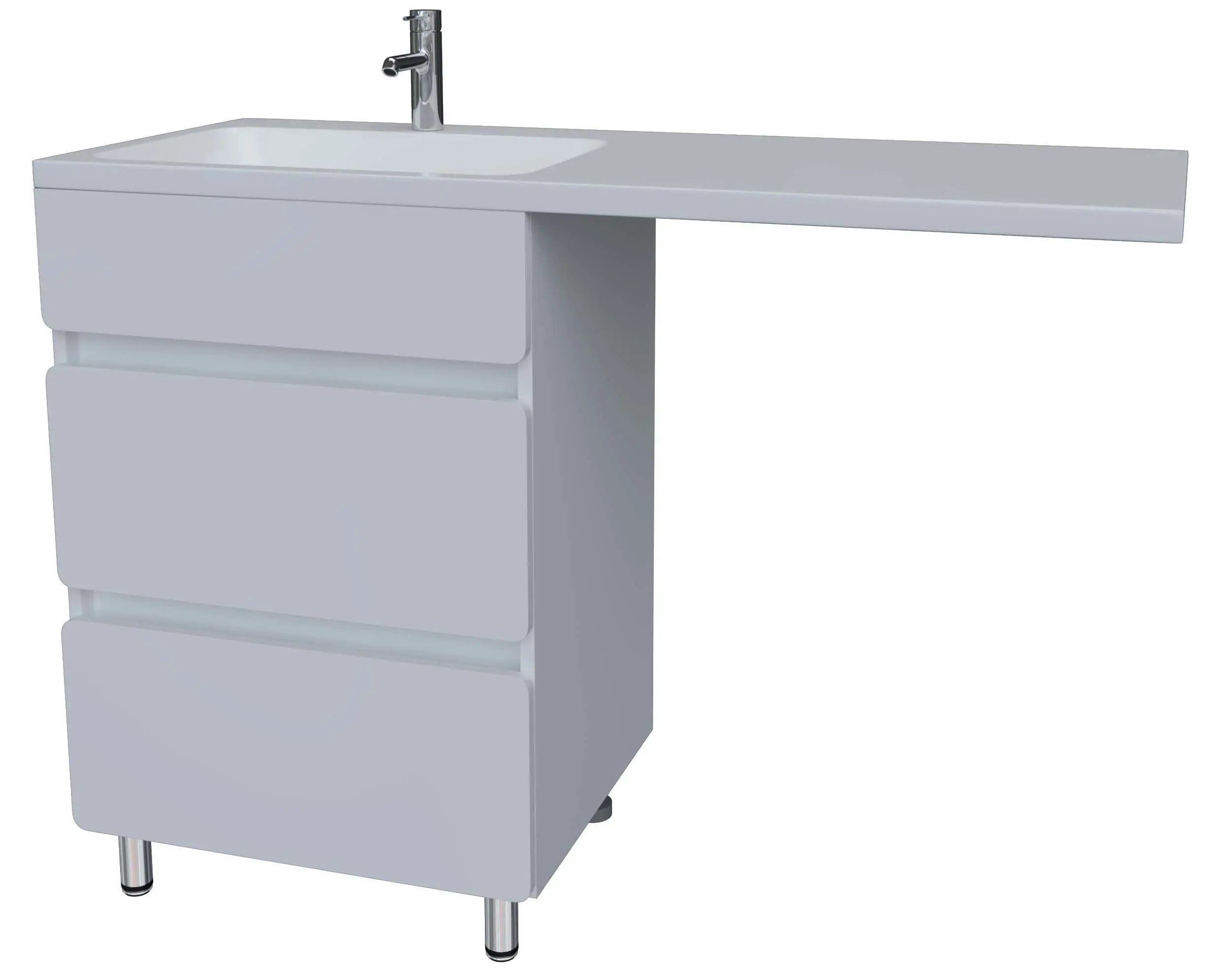 Изображение товара Тумба под раковину напольная Stella polar SP-00001040 60см цвет белый