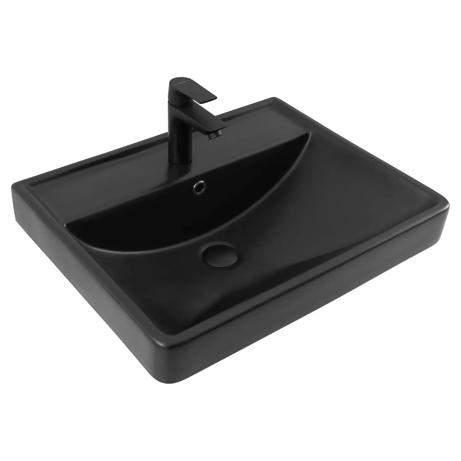 Изображение товара Раковина Aquanet ирис Раковина Aquanet Ирис 60 черная матовая 60см цвет черный