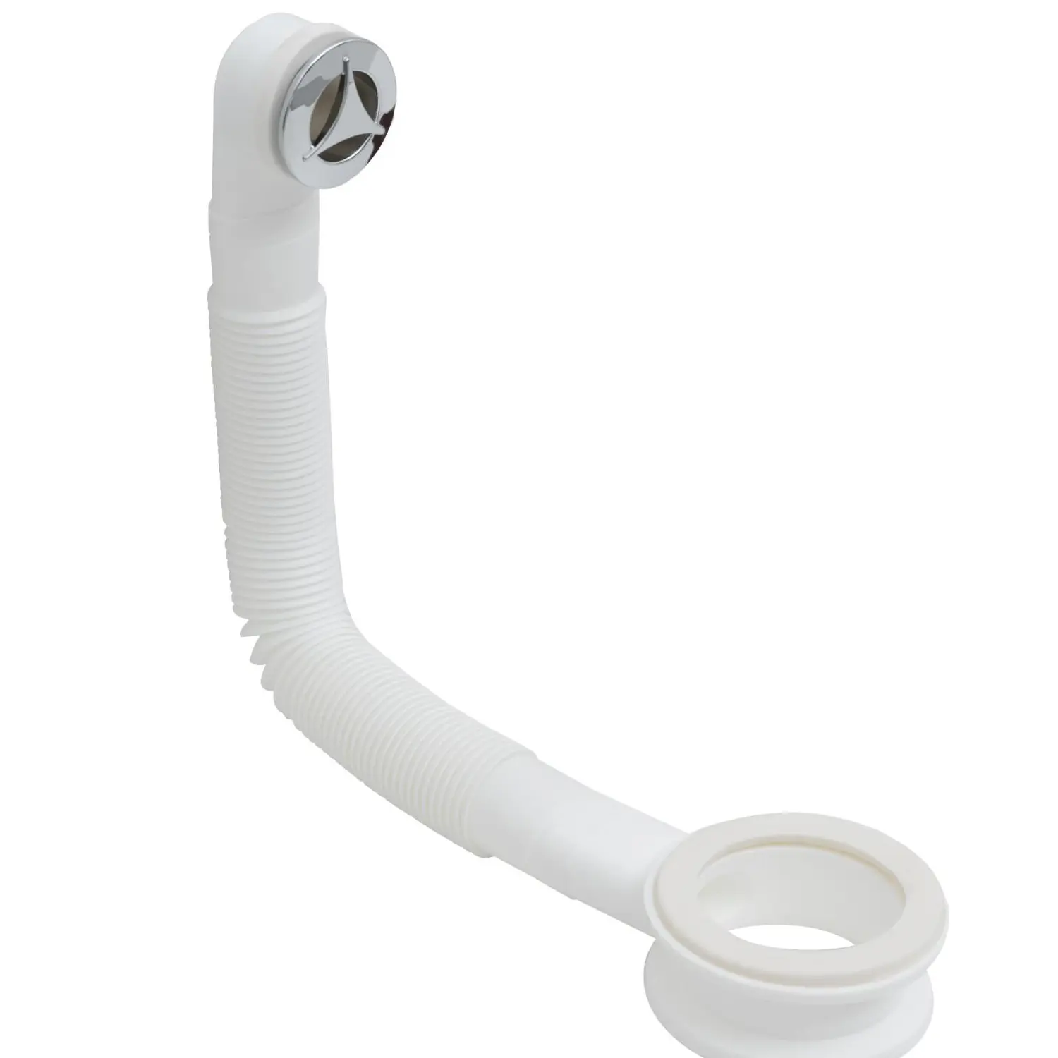 Изображение товара Слив-перелив для ванны Aquanet 00312686 50 см ø50 с тросиком цвет белый