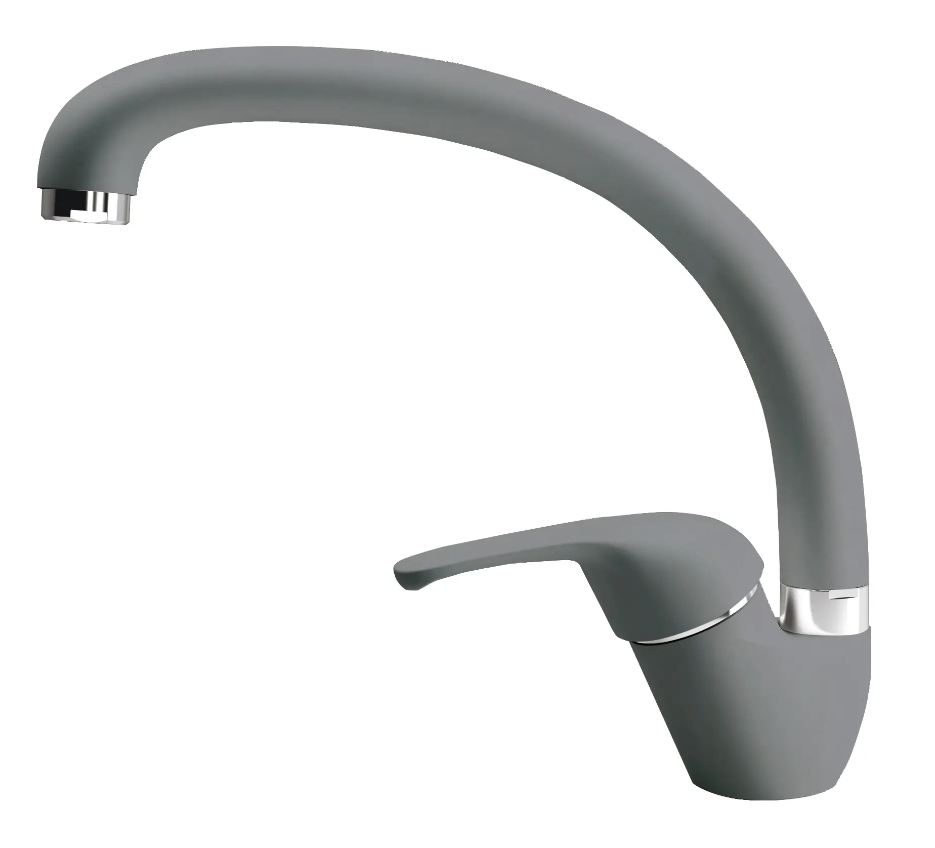 Изображение товара Смеситель для кухни Dr.gans Рондо поворотный излив 24 см цвет темно-серый