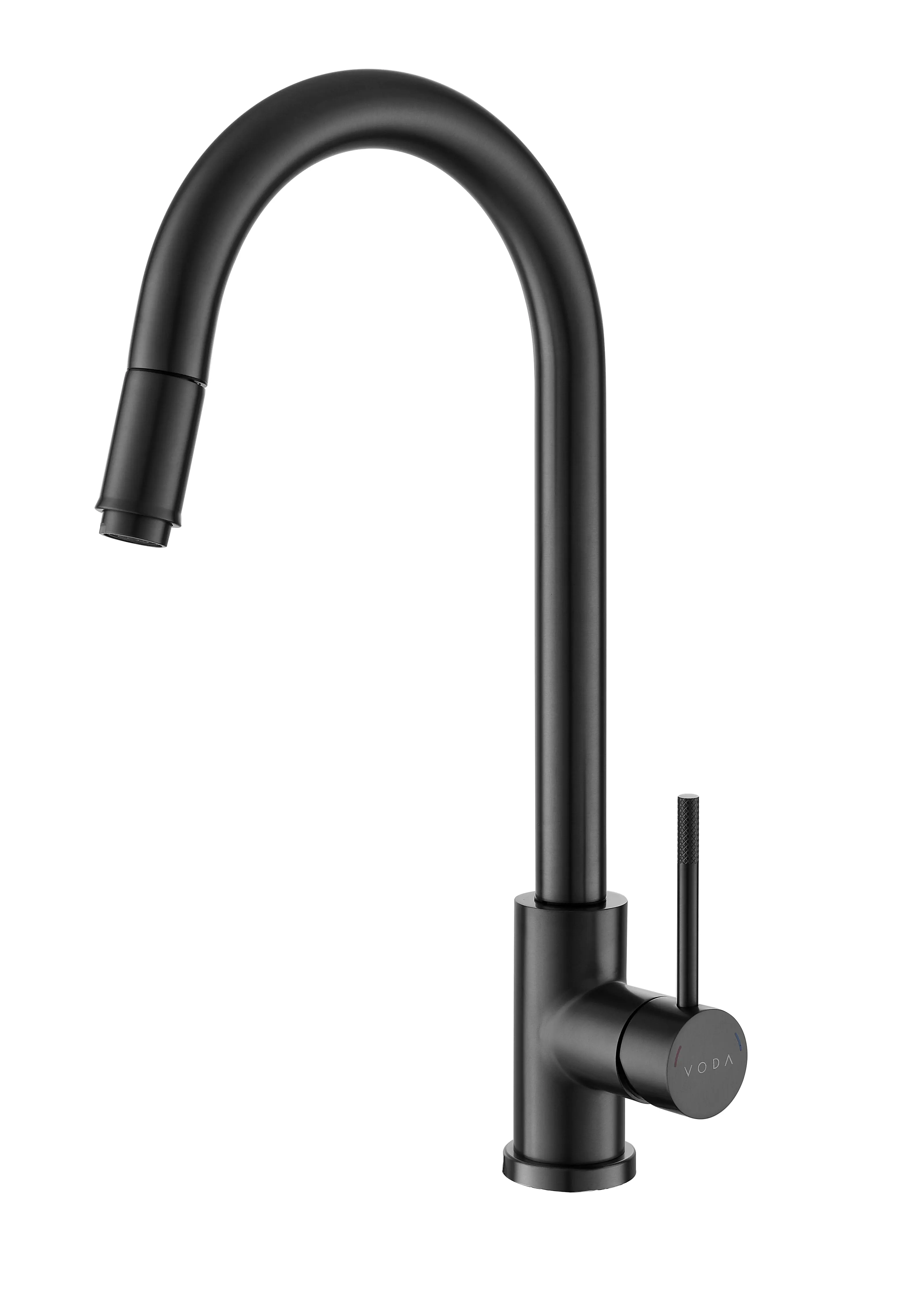 Изображение товара Смеситель для кухни Voda Vessel Gun Metal выдвижной излив 41.7 см цвет черный