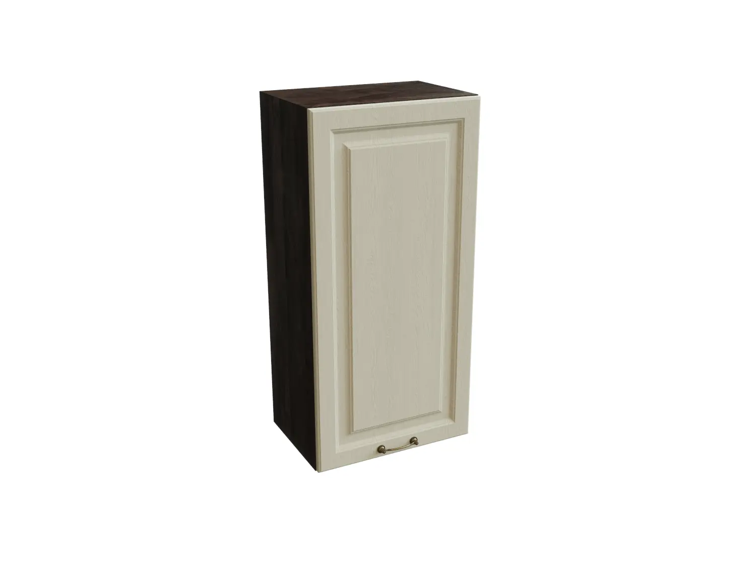 Изображение товара Навесной шкаф МС Ницца 1 дверь 45x92x31.80 см фасад кремовый МДФ каркас белый ЛДСП Сурская Мебель