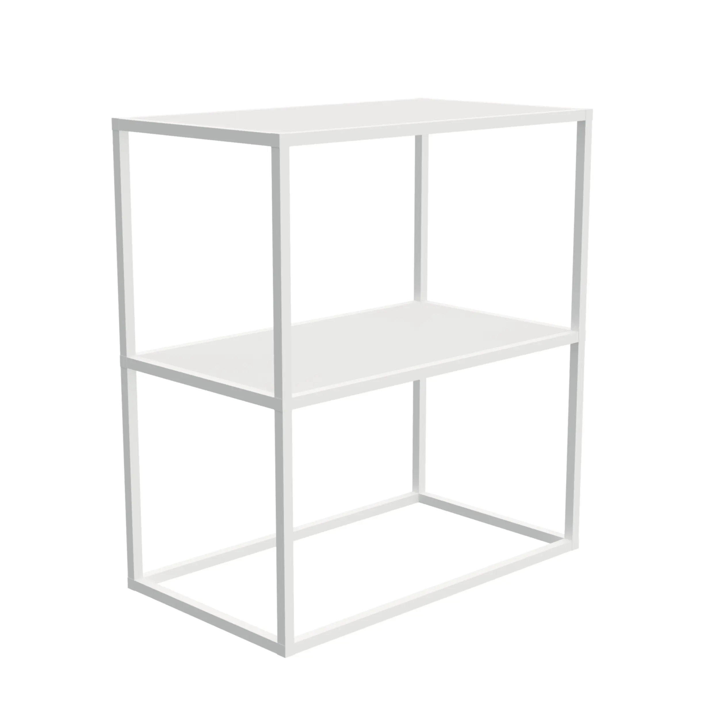Изображение товара Стеллаж с полками Лофт-комплект 70x78.2 см белый алюминий