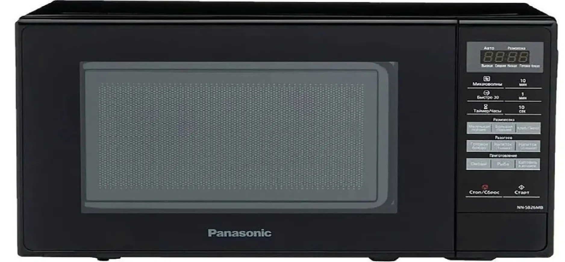 Изображение товара Отдельностоящая микроволновая печь Panasonic NN-SB26MBZPE 20 л 44.3x25.8x33 см цвет черный