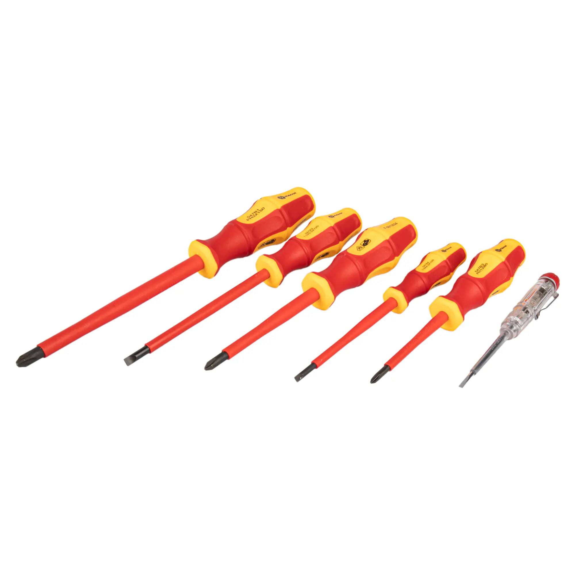 Изображение товара Набор диэлектрических отверток Кобальт 646-522, 6 шт. для электротехники и монтажа