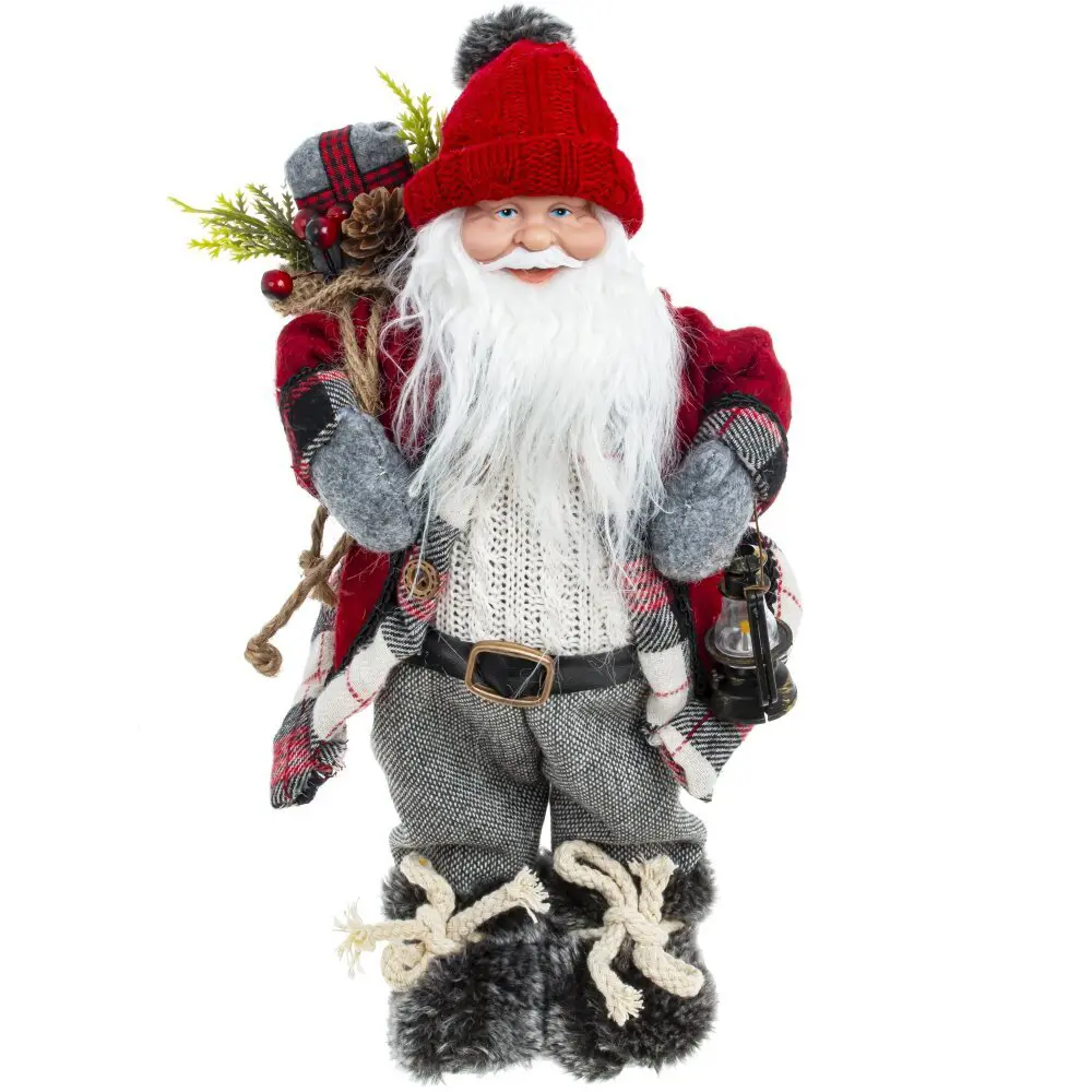 Изображение товара Новогодняя фигурка Дед Мороз 15x13x36 см красный