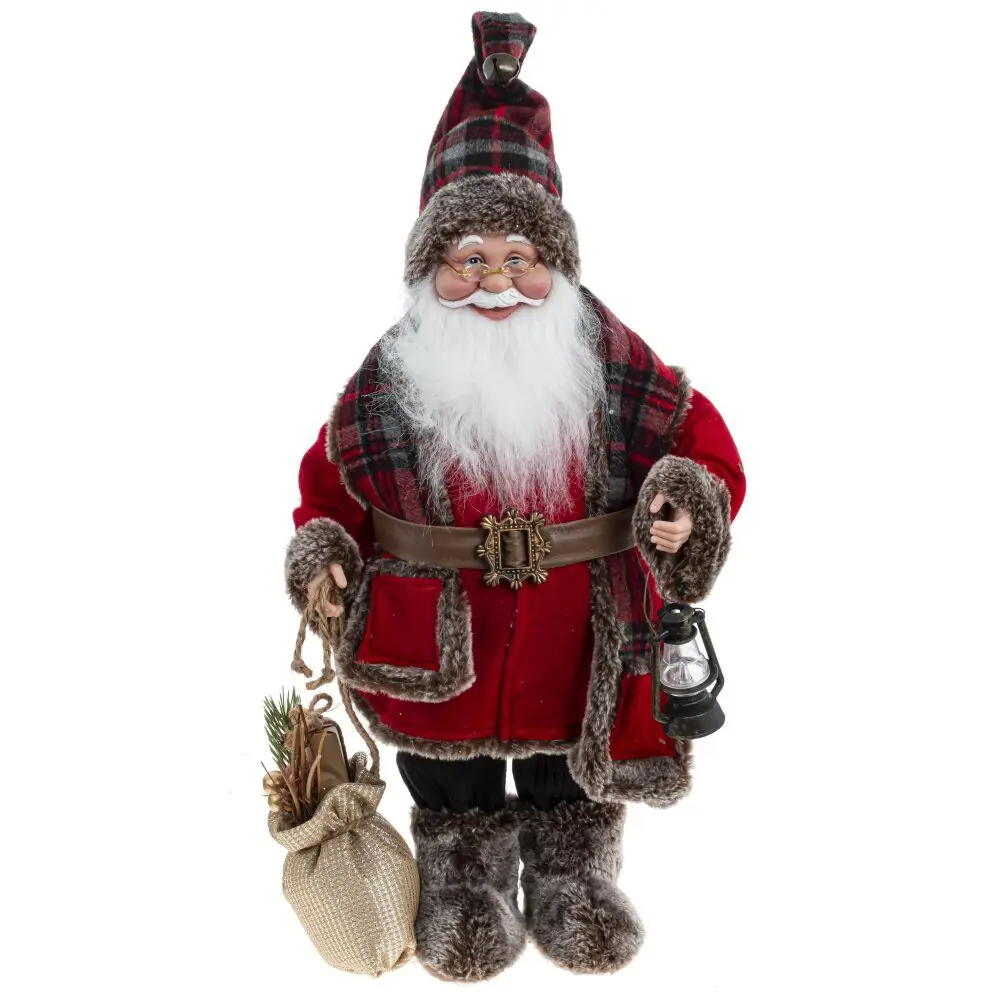 Изображение товара Новогодняя фигурка Дед Мороз 26x15x61 см красный