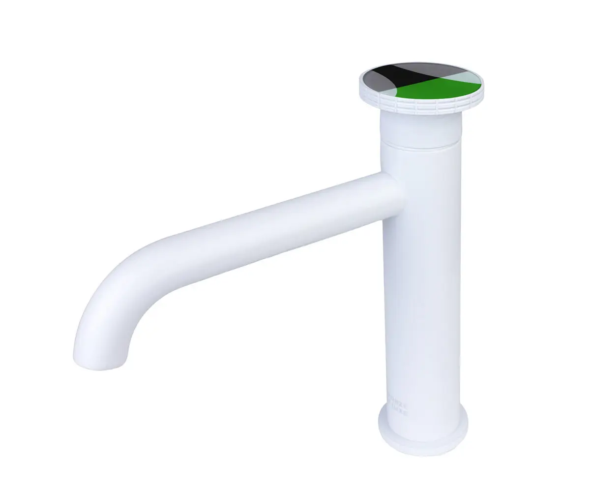 Изображение товара Смеситель на раковину Bronze de luxe OMG 9009W-G цвет белый/зеленый