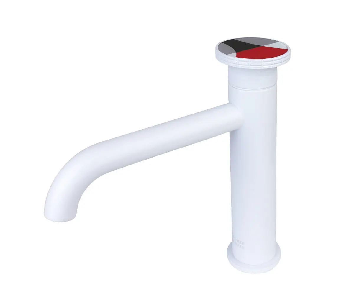 Изображение товара Смеситель на раковину Bronze de luxe OMG 9009W-R цвет белый/красный