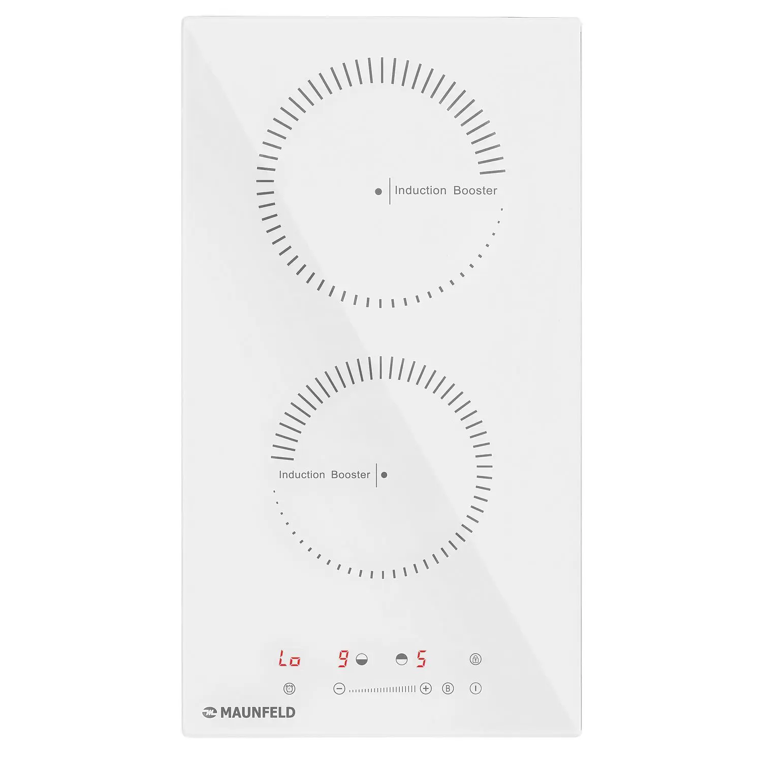 Изображение товара Индукционная варочная панель Maunfeld CVI292STWHC 2 конфорки белая 29 см