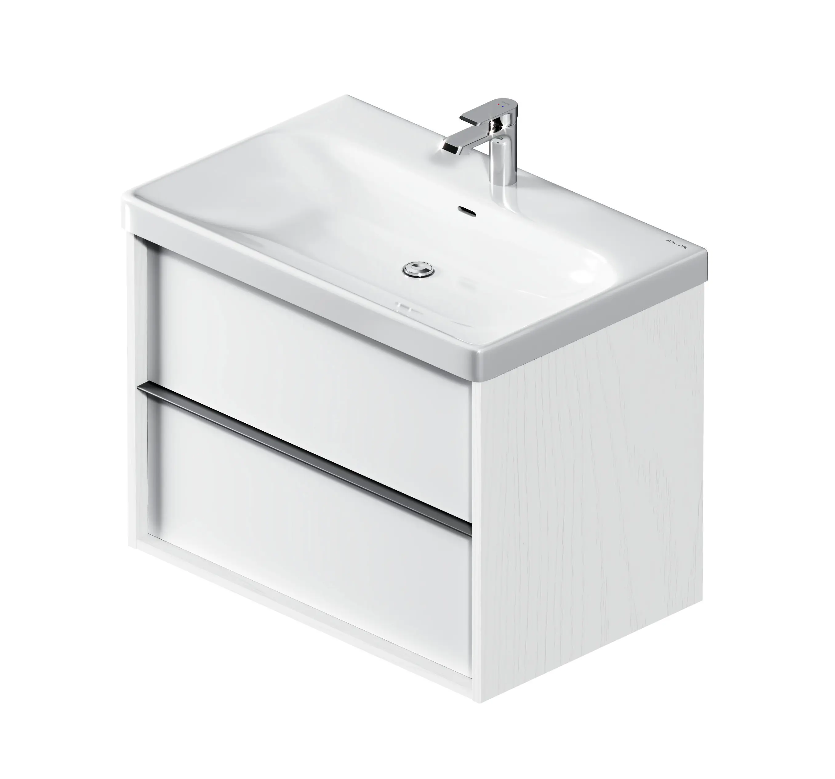 Изображение товара Тумба под раковину AM.PM Stern M7LFHX0752WM подвесная 74.6 см белая влагостойкая ЛДСП