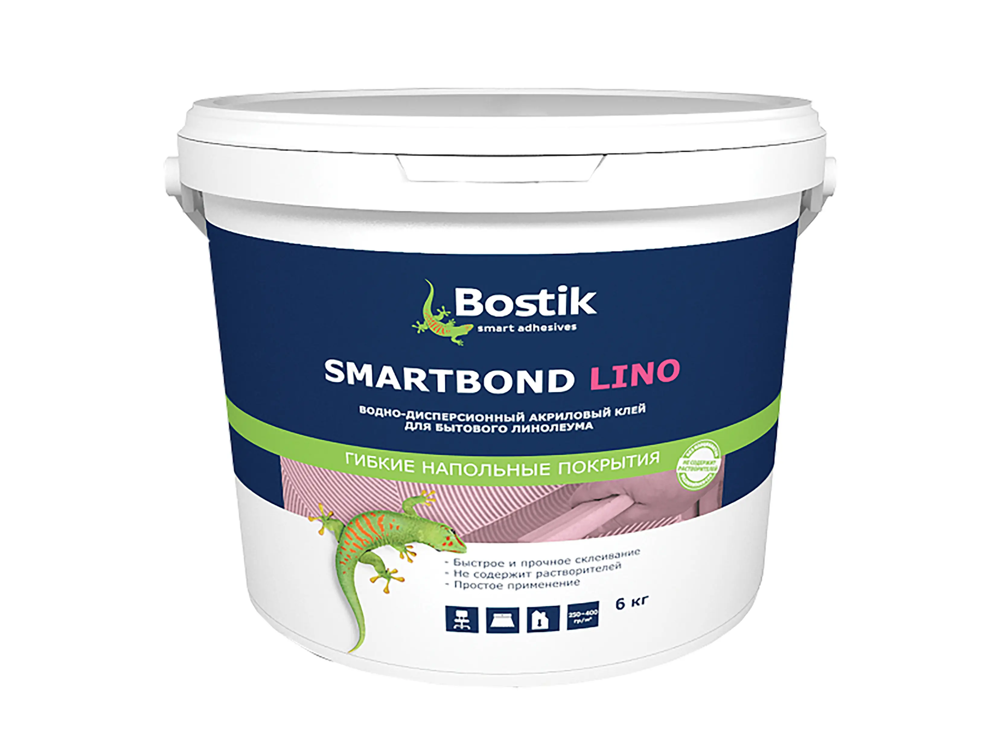 Изображение товара Клей-раствор для бытового линолеума Bostik Smartbond 6кг