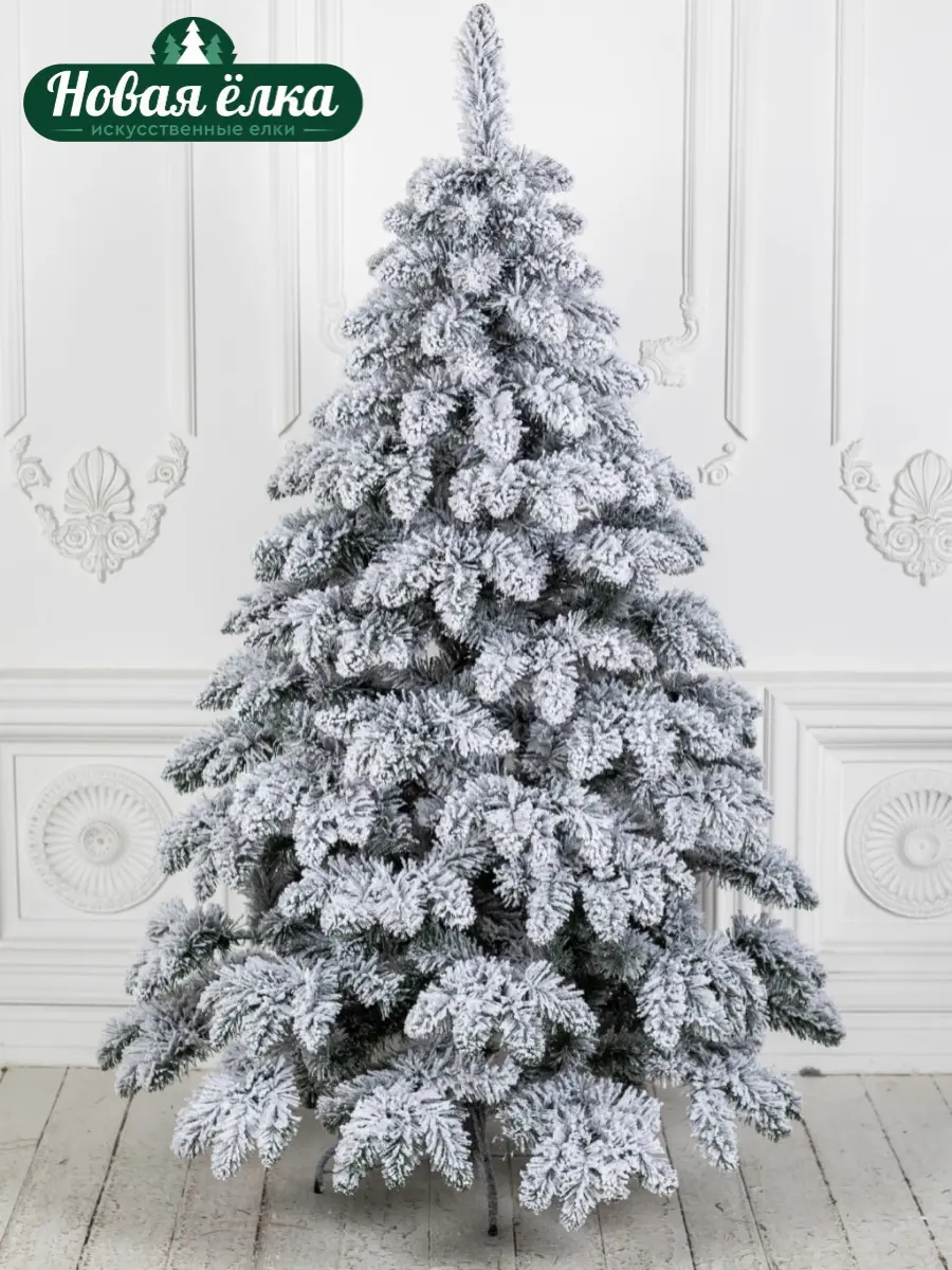 Изображение товара Ель искусственная Новая ёлка 1989191 Сибирская Люкс заснеженная 1.9 м