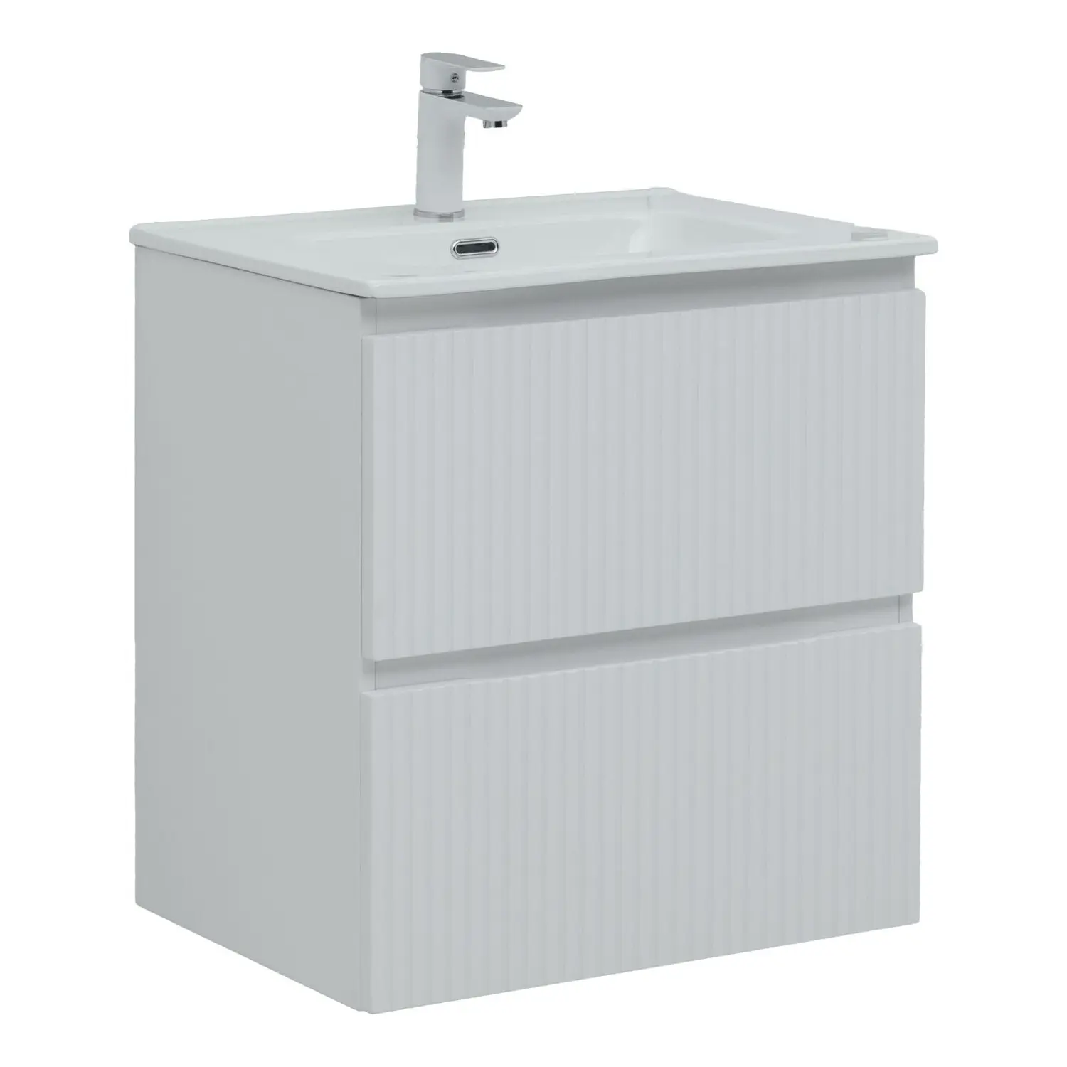 Изображение товара Тумба под раковину подвесная Aquanet Тумба под раковину aquanet джейн (flat) 60 белый матовый 00335422 60см цвет белый