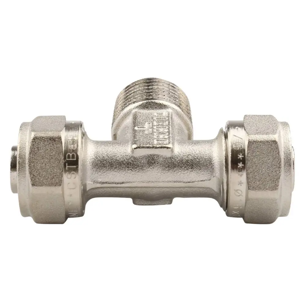 Изображение товара Тройник комбинированный TIEMME 26x1"x26 мм латунь для водопровода и отопления